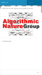 Mobile Screenshot of algorithmicnature.org